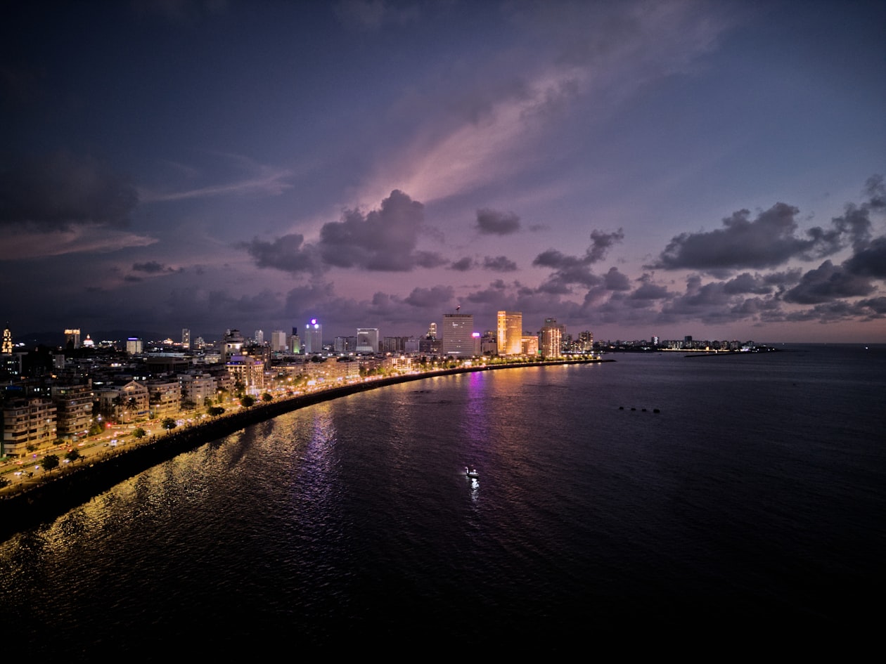 Mumbai Skyline with Beach